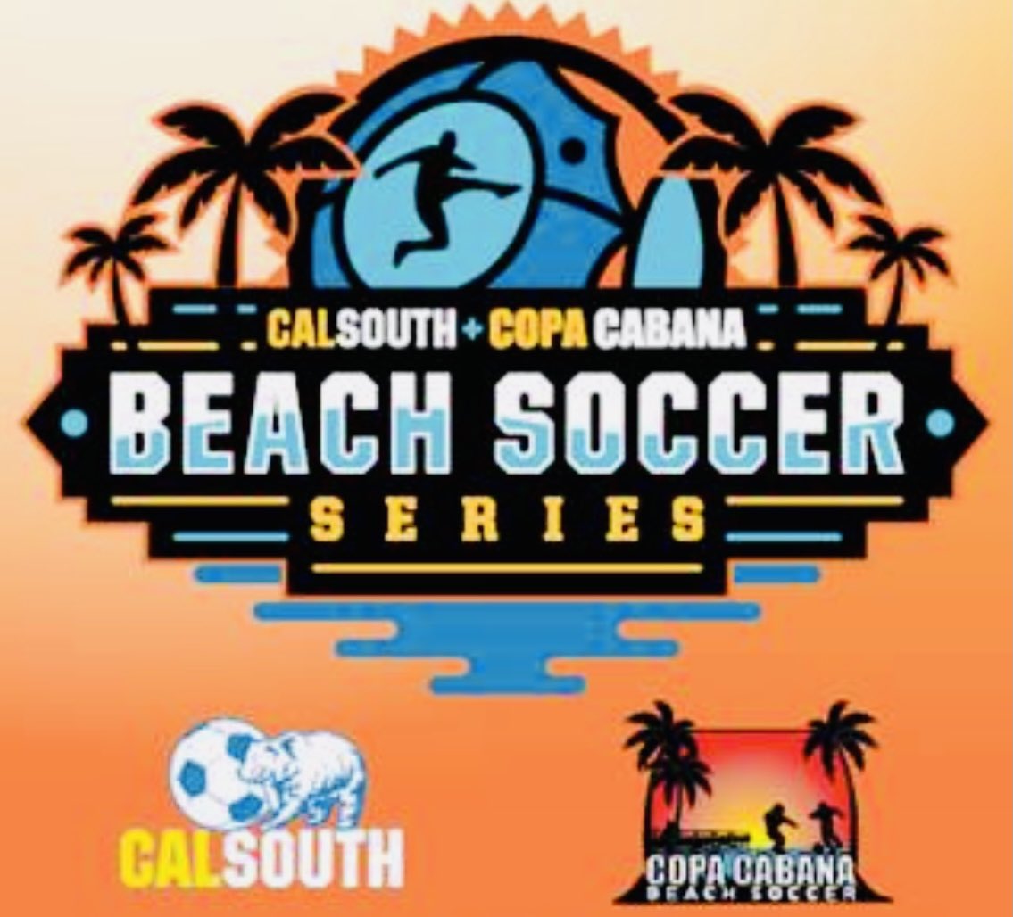 CopaCabanaSocca's tweet photo. 2022 is going to be an exciting year for beach soccer in Ca
Copa Cabana and Cal South have joined forces to produce 8 Beach Soccer Tournaments 
4 Regional 
1 State Cup.1 National Cup.1 International Beach Cup1 National Adult Beach Classic https://t.co/ifMGhK9NZu https://t.co/G1BJj1B4xR