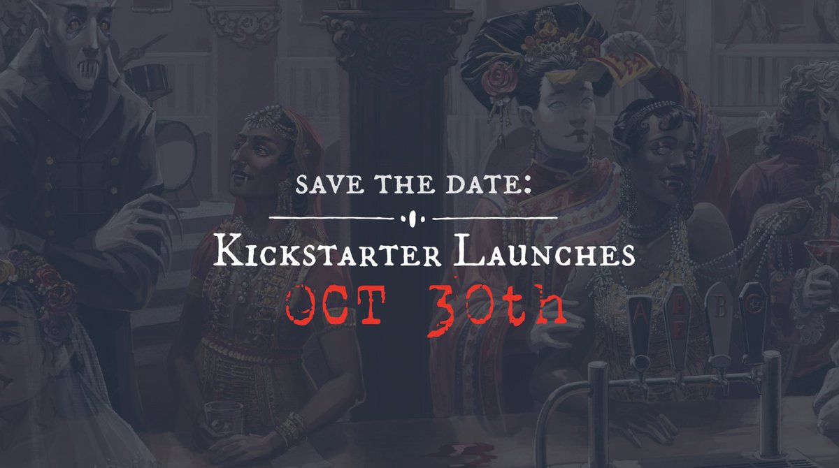 🦇 Hello and good evening, vamplings, familiars, and all alike! 🧛

The night is still young and the party is just about to begin— We are very excited to share that our Kickstarter will be launching on October 30th!