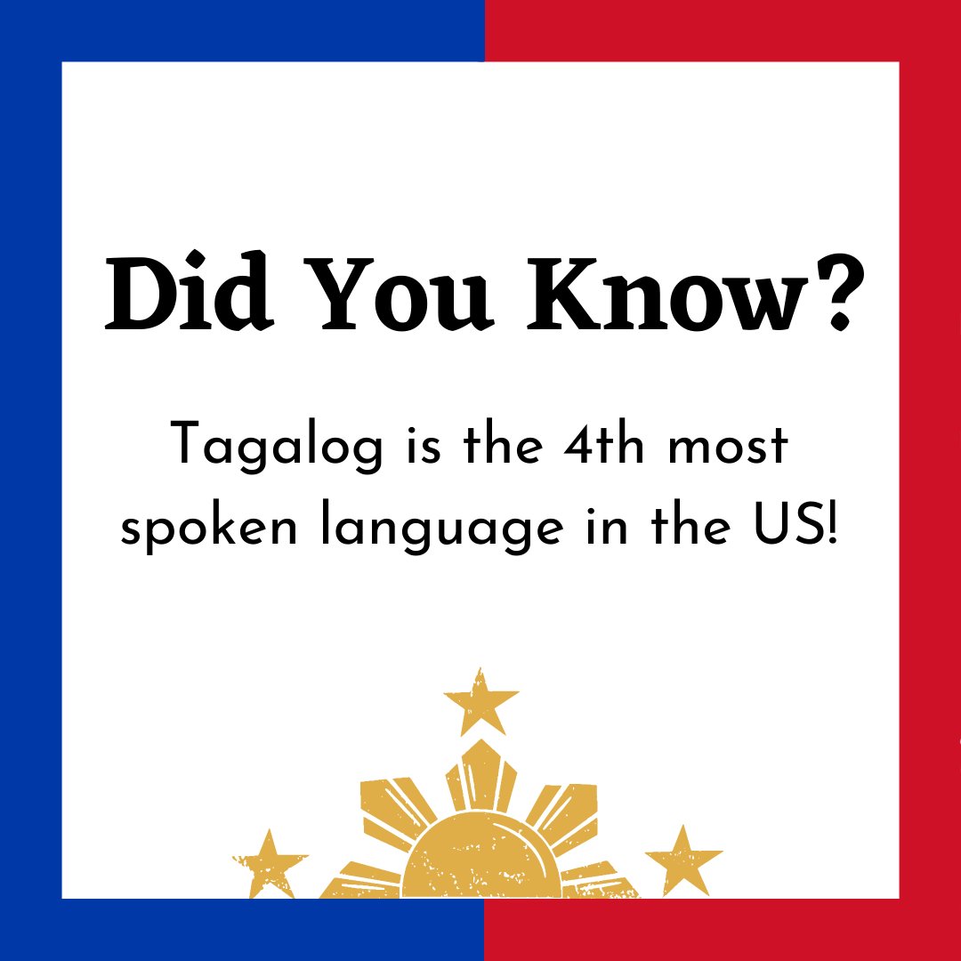 UAA_SACP's tweet photo. Did you know that Tagalog is the 4th most spoken language in the US? 

Join us in celebrating Filipino American Heritage month! Try your hand at making your own Lumpia with our Make your own Lumpia Contest. Until the 29th, submit photos or videos of your Lumpia using #UAALumpia. https://t.co/wbuFaTe8V0