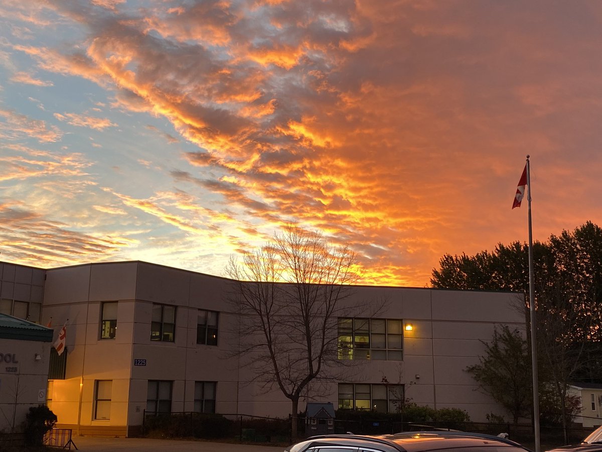 It was a gorgeous sunrise to start a day of learning.