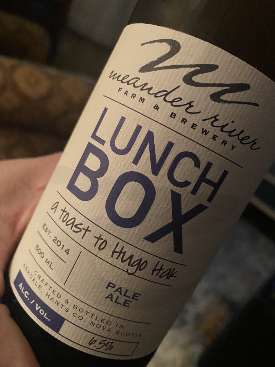 LeeLaged's tweet photo. Monday night brew. #MeanderRiver #LunchBox https://t.co/sXjz1B2X3j