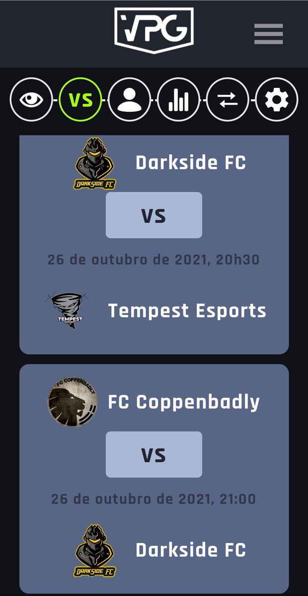 DarksideFCPro's tweet photo. Primeiro 2 jogos da Liga VPG Xbox series @OfficialVPG https://t.co/uwrW8esgNE