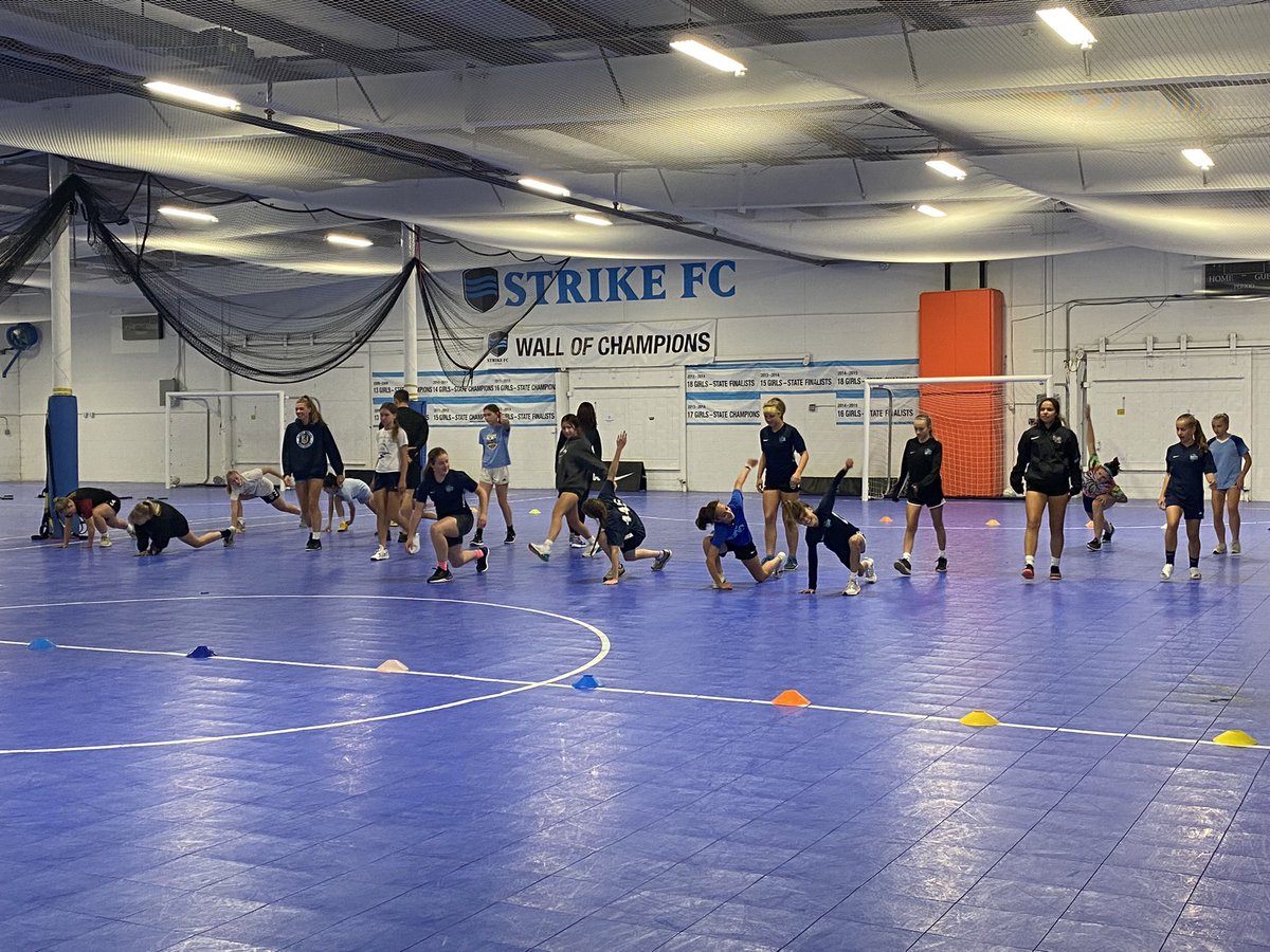 Our Select Girls Program having their Last Fall Season Strength and Conditioning Training Session