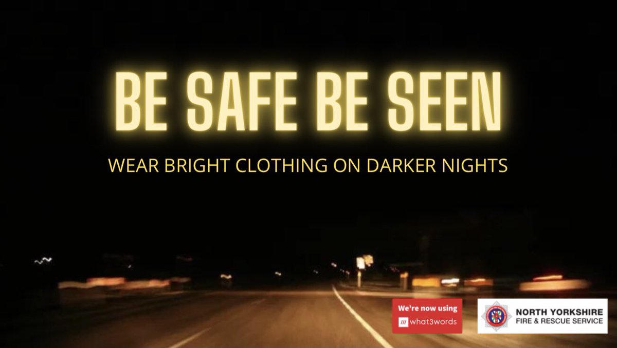 Wear bright clothing on #DarkerNights and #BeSafeBeSeen #Cyclists #RoadSafety