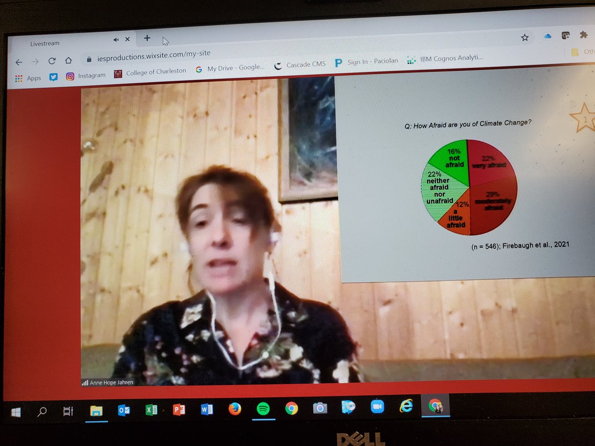 TheCollegeReads's tweet photo. Hope Jahren, the author of The Story of More, is presenting live from Oslo to #CofC.  Watch it live on The College Reads website.  #TheCollegeReads #hopejahren https://t.co/Kco0lQWGAt