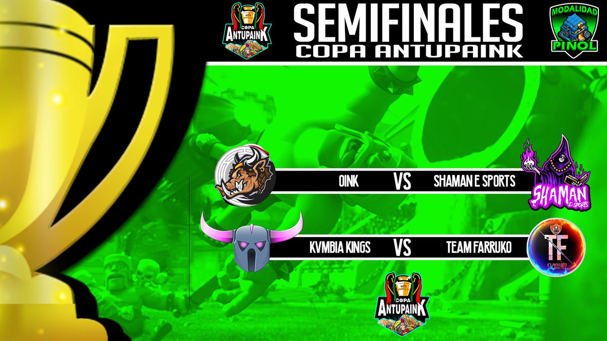 ℂ❆ℙᗅ ᗅℕͲႮℙᗅⅈℕK (@antupaink) on Twitter photo 🌿Mari mari peñi
🥁Ya tenemos a nuestros 4 semifinaliatas de esta 1ra Edición de la Copa Antupaink mod. PIÑOL TH12!🔥
▫️#Oink⚡@shaman_esports
▫️<a href="/KvmbiaK/">Kvmbia Kings</a>⚡#Teamfarruko
⚡Éxito a estos 4 grandes equipos🍀 🌿Mari mari peñi
🥁Ya tenemos a nuestros 4 semifinaliatas de esta 1ra Edición de la Copa Antupaink mod. PIÑOL TH12!🔥
▫️#Oink⚡@shaman_esports
▫️<a href="/KvmbiaK/">Kvmbia Kings</a>⚡#Teamfarruko
⚡Éxito a estos 4 grandes equipos🍀