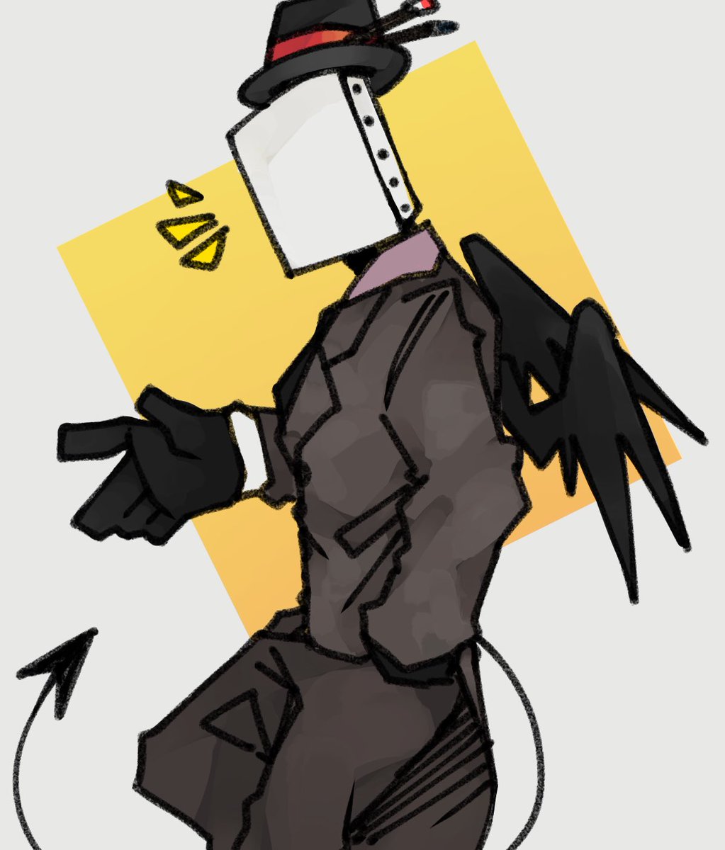 よそのこかわいいね 黒猫娘さんのペイントマンさん描かせていただき ぺいんとまんさん