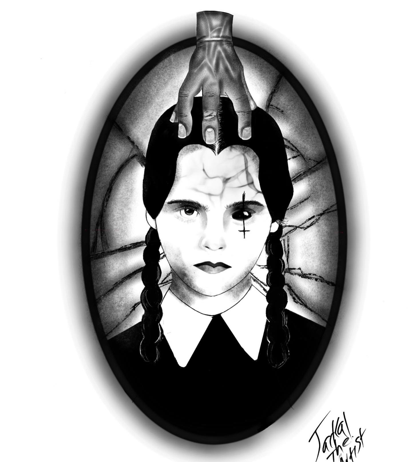 wednesday addams tattoo