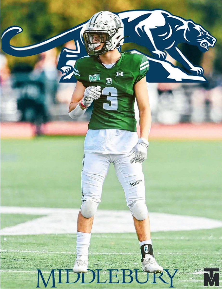 ChecchioJake's tweet photo. I am excited and blessed to announce my commitment to further my academic and athletic career at Middlebury College! None of this would be possible without God, my family, my coaches, and my friends! Roll Panthers 🔵⚪️ @Coach_Leo24 @_Coach_Chi @MrFlynnWave @MiddCoachRitter https://t.co/VxokAE5V9h