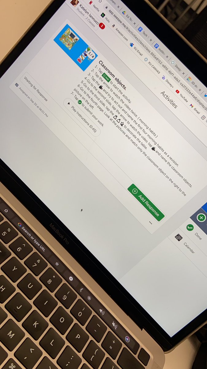 iannucck's tweet photo. Got to learn how to use @Seesaw today in my ED tech class and I can wait to use it in my future classroom! https://t.co/WRcqc8oneH