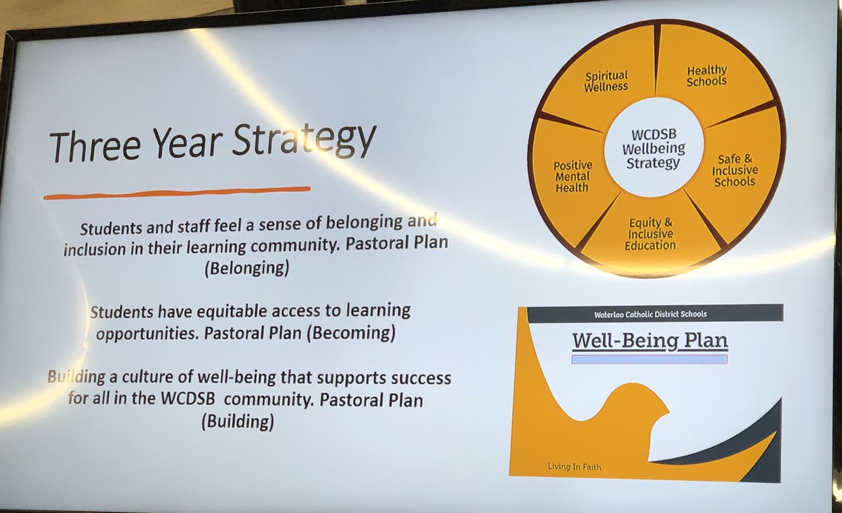nottenloretta's tweet image. Update to Board regarding the key elements of our @WCDSBNewswire WellBeing plan - critical to strong staff and students and the foundation for #SuccessForEach &amp;amp; #PlaceForAll  #SentToBuild