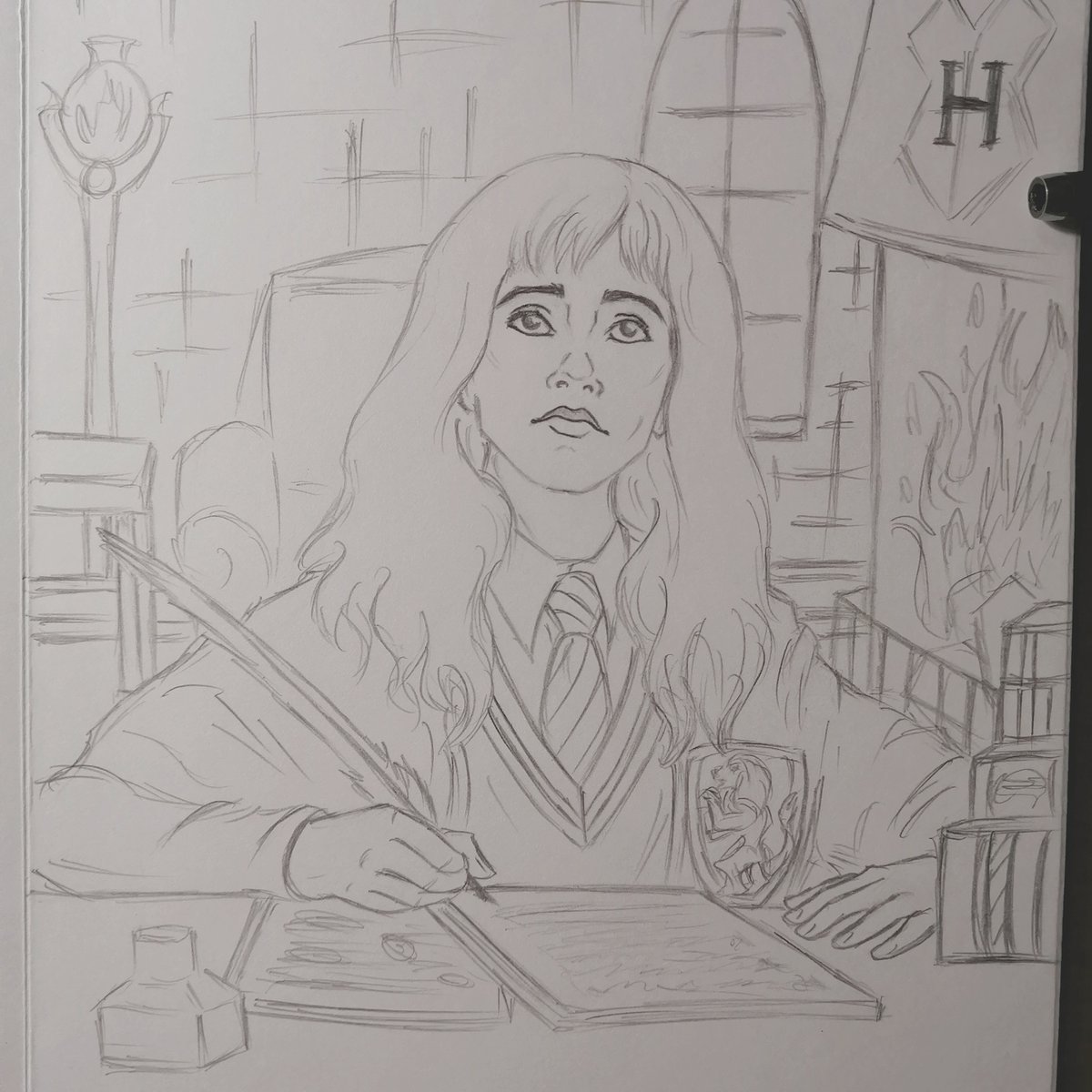 #drawing #ArtistOnTwitter #HarryPotter #sketchbook 
Хопа, чо есть 🙃