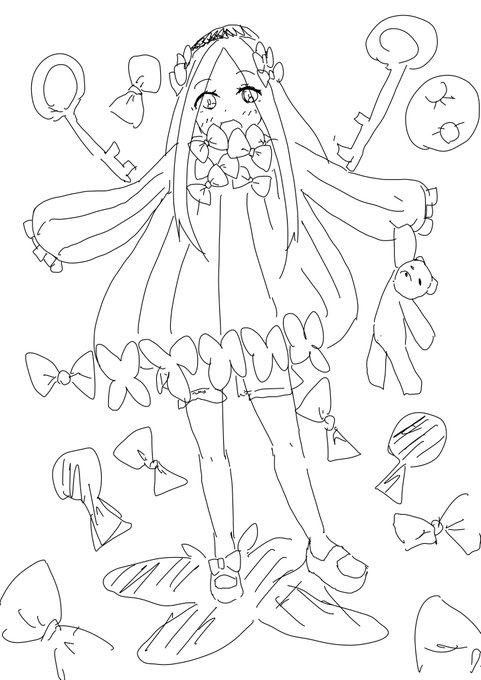 朝のらくがきアビーちゃん。
清書するかはわからない。 