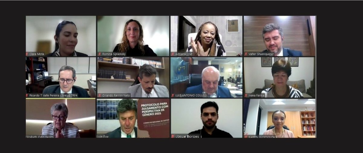 La Presidenta de la CorteIDH, Jueza Elizabeth Odio Benito, participó de la ceremonia de apertura del "V Encuentro Nacional de Juezas y Jueces Negros de Brasil 🇧🇷" y el "II Foro de Jueces y Juezas contra el Racismo y todas las Formas de Discriminación". (Hilo 🧵👇🏿)