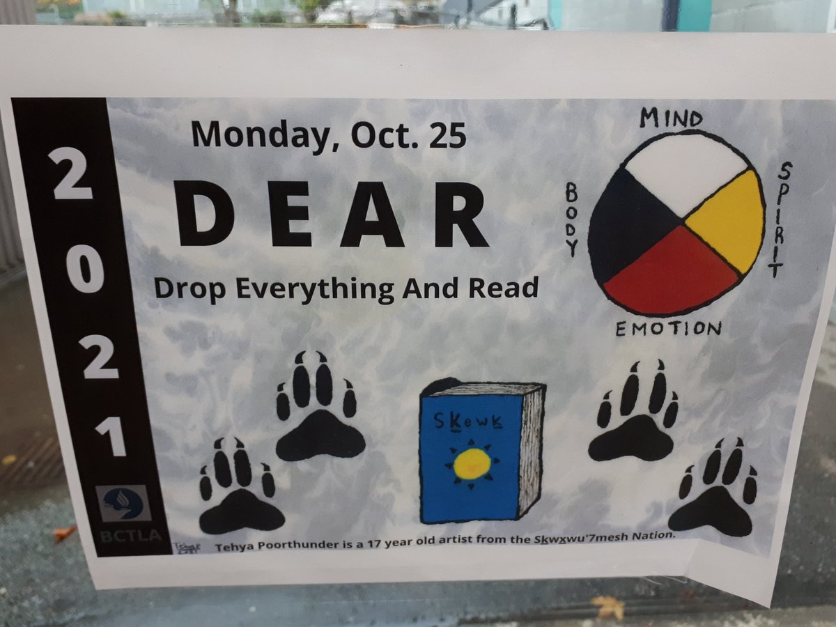 JulieWhiteHunt's tweet photo. West Bay students participated in the provincial DEAR day today. Thank you,Grade Sevens, your modeling was outstanding!#DEAR2021 @westbayschool @bctla https://t.co/X5xMm0zQjG