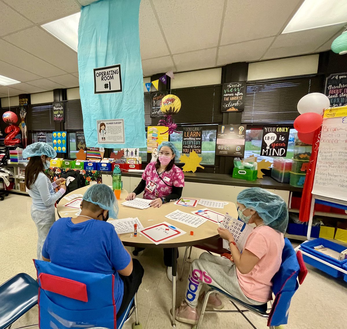 MsArenas14's tweet photo. Place value animal hospital! 1st classroom transformation of the year! πππ©πΎ #SecondGraders #MsArenas https://t.co/dt1QPQ2KJZ