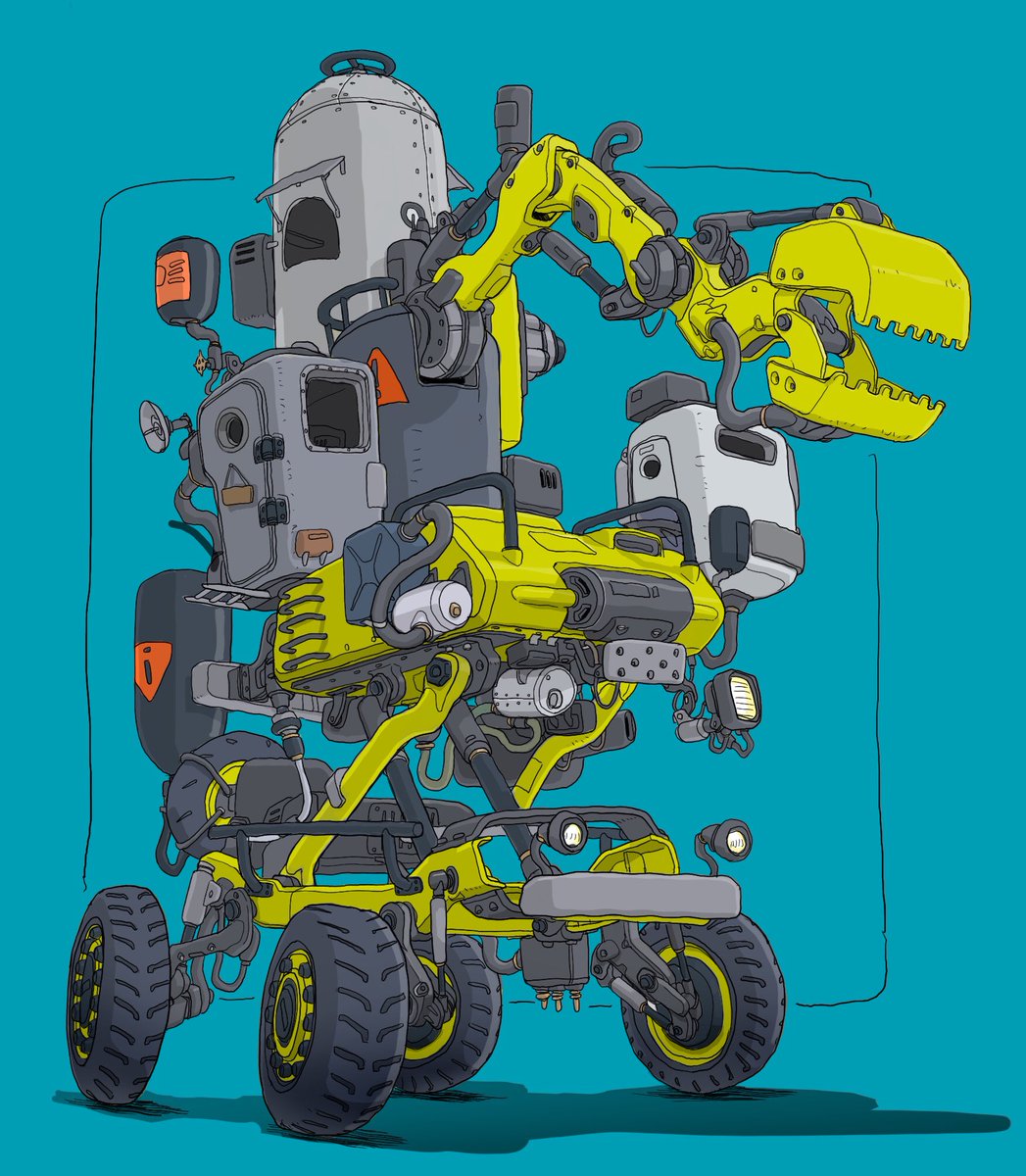 no humans wheel cable machine robot blue background ground vehicle  illustration images