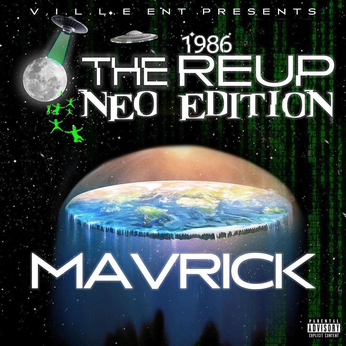 DaRealMavrick's tweet photo. #AOTY OUT NOW ON ALL MAJOR STREAMING PLATFORMS!!!! 

🚨🚨LINK IN BIO🚨🚨

#1986TheReUpNeoEdition 🌍👨🏿‍🚀🚀🌕👽🛸🪐☄️🛰💊🦠

#Matrix #Matrix4 #TheGetForward #space #art #Culture #music #AlbumOfTheYear #albumcover #VilleEnt #Neo #Tidal #apple #SportsCorner https://t.co/2lgXGT3Jj5