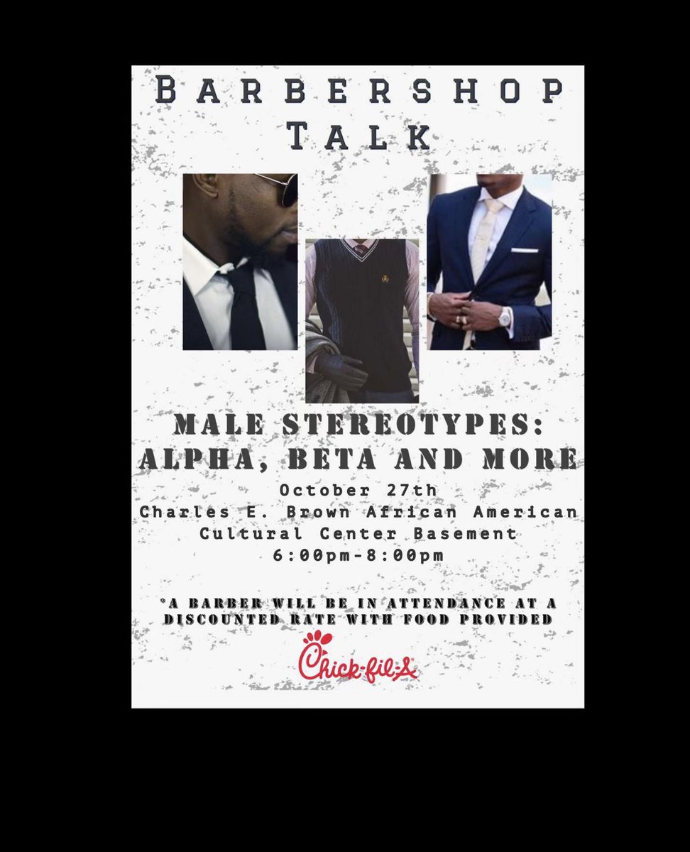 BarberShop talk will be held this Wednesday in the AACC come out and show some support ✊🏽