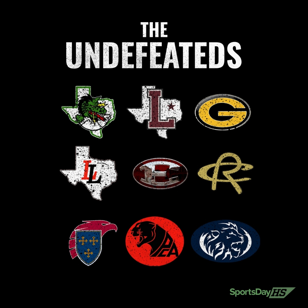 SportsDayHS's tweet image. Of the 150-plus schools The Dallas Morning News covers only 9️⃣teams remain undefeated after 9 weeks of #TXHSFB! 👀

RT if your school is still without a loss! 😤
