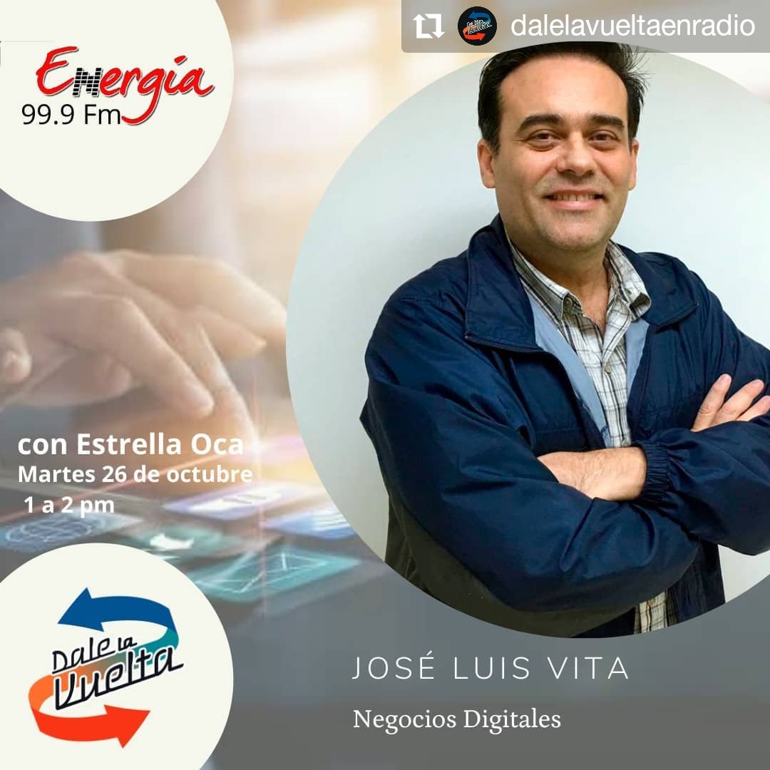 Este martes 26 de octubre conexión entre Caracas y Maracay para conversar sobre los negocios digitales aa cargo de José Luis Vita de <a href="/ciexpro/">Ciexpro</a> Escuela de Negocios Digitales de Venezuela. #girademedios