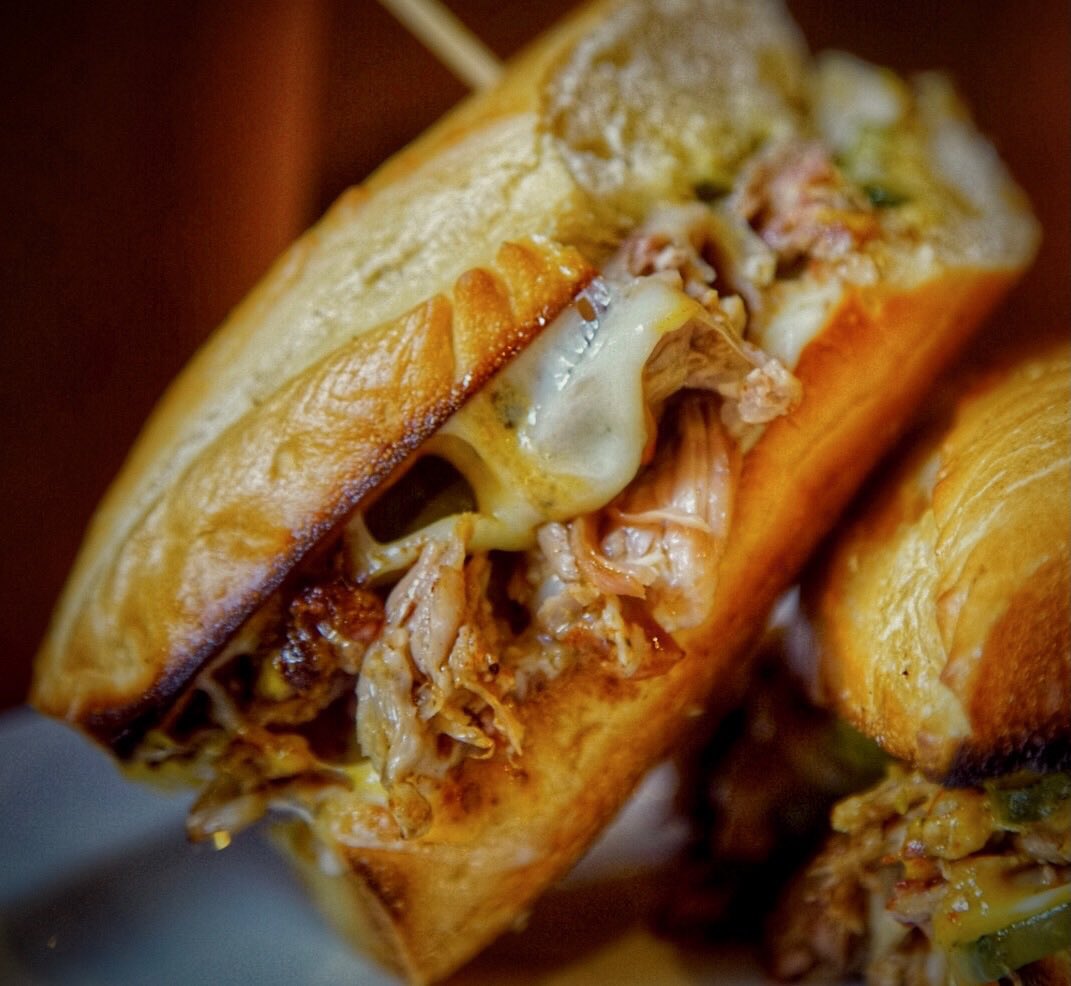 DruthersBrewing's tweet photo. Cubano Sandwich
Breakfast Burger with House Cured/Smoked Ham
Pineapple Mojo Wings
Goat (Pizza)

Here is a link to the entire menu (https://t.co/FhcpTBIBaN) https://t.co/RYA0vJXmwL