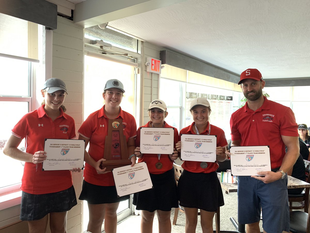 Congratulations <a href="/SeabreezeHS/">Seabreeze High</a> girl’s golf team…district champs 😊 good luck at regionals next week!!
