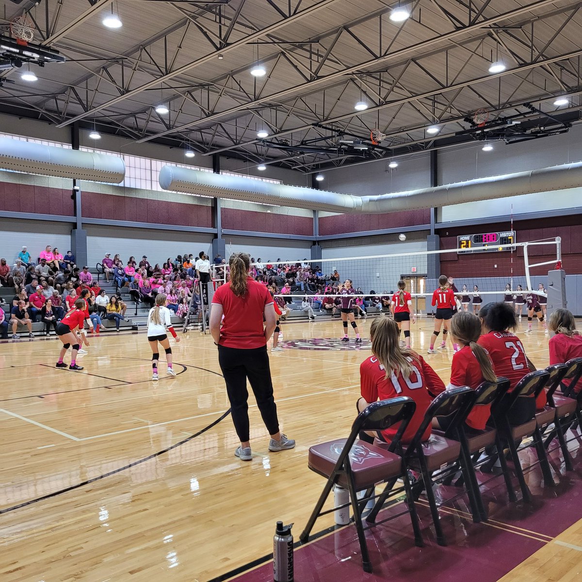 7th grade taking on Danville! #wearecanyon #volleyballfun