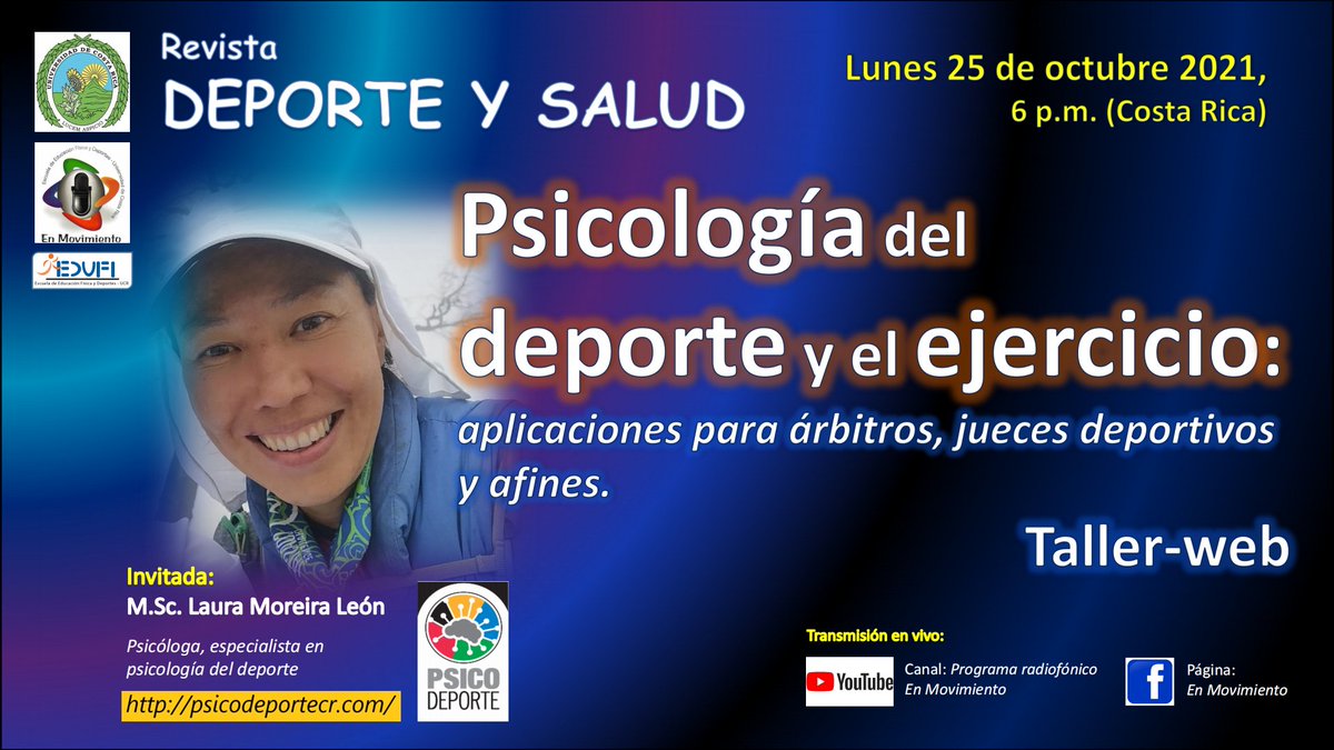 Psicología del deporte y el ejercicio: aplicaciones para árbitros, juece... youtu.be/7szdYfsnYjA a través de <a href="/YouTube/">YouTube</a>