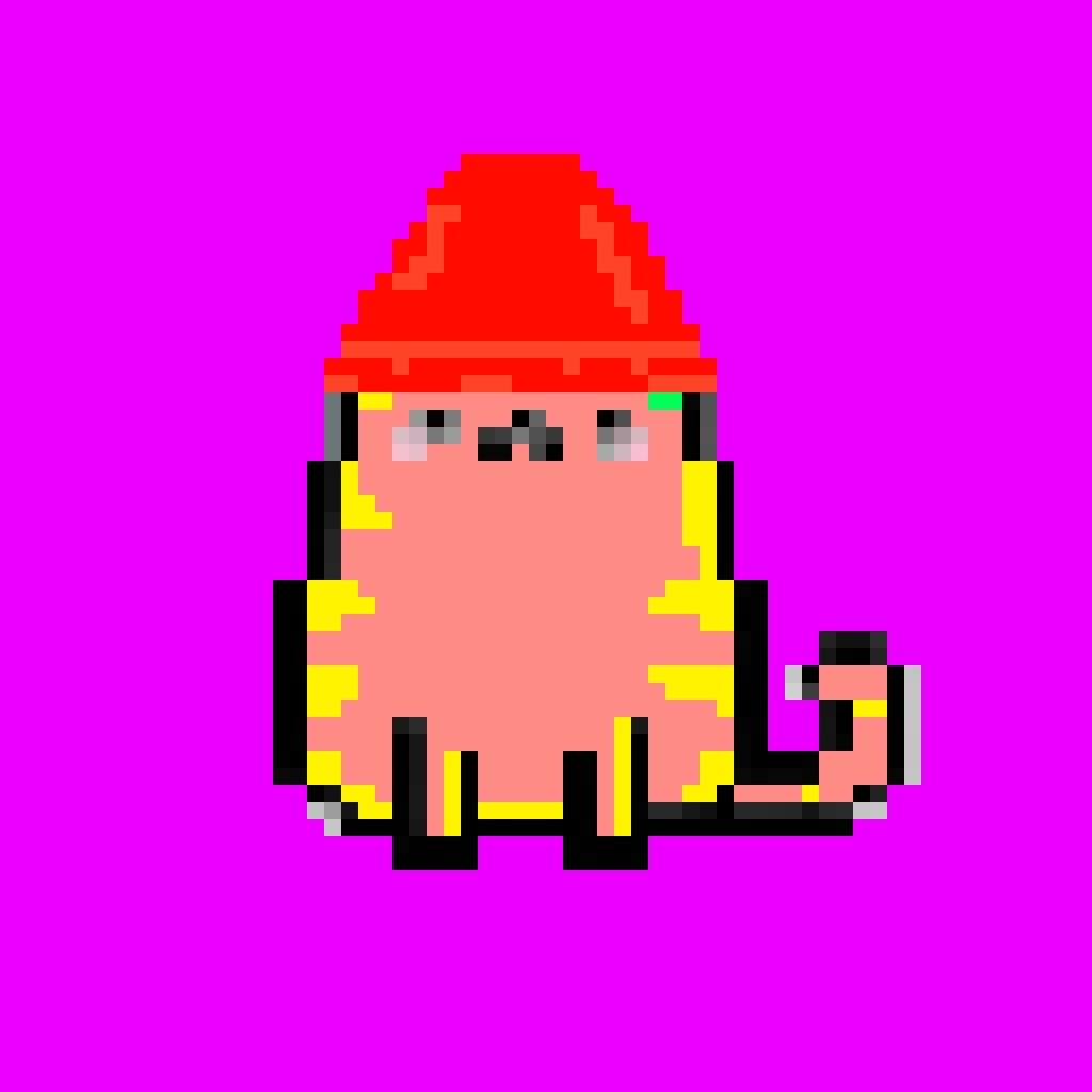 NFTHUNT3RS's tweet photo. Cosy cool cat in a hat 😂 https://t.co/q7DFA6lJWE