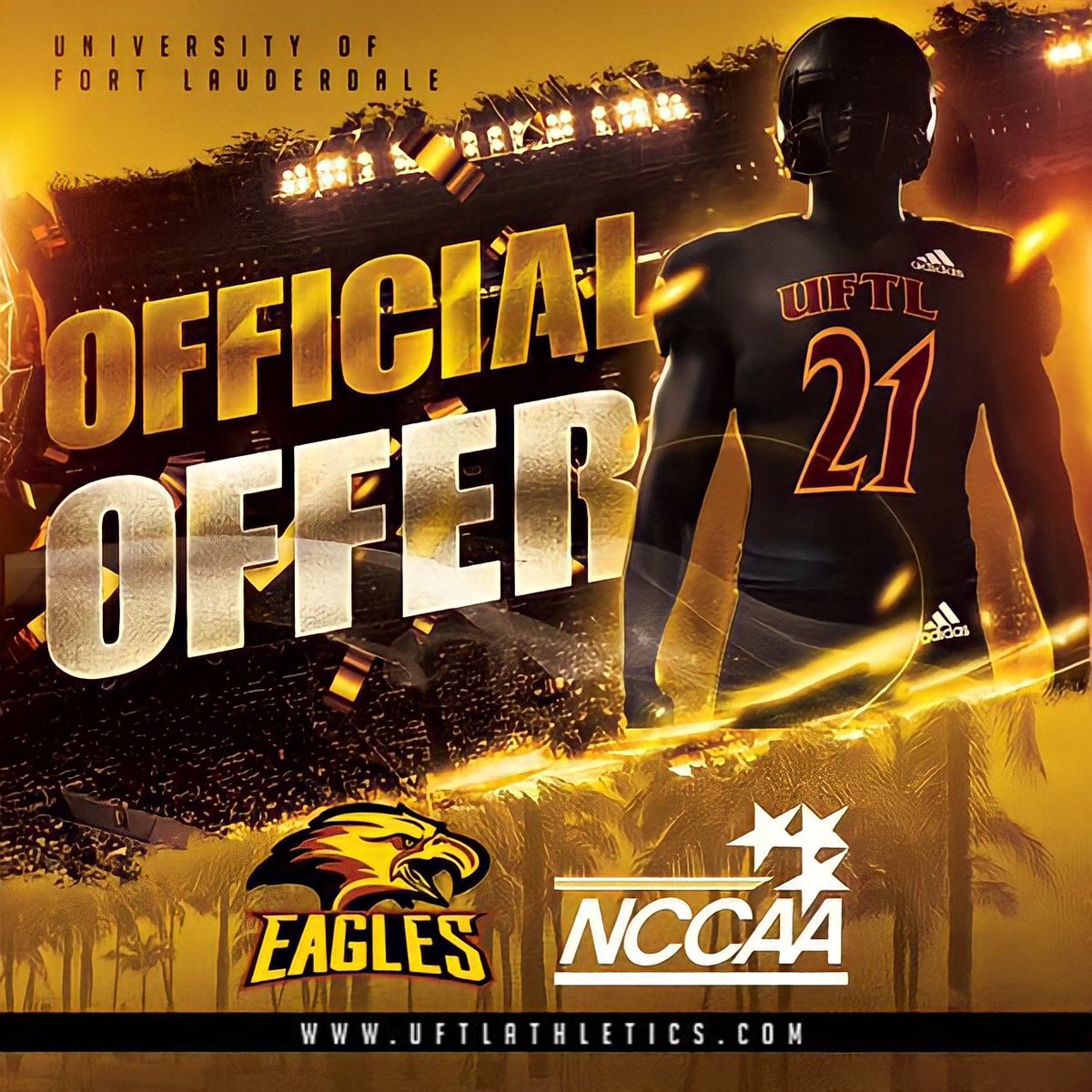 Brandon J. Glover (@brandonjglover) on Twitter photo Blessed to receive an Official Offer from University of Fort Lauderdale! 🙏🏽#EaglesUnited 🌴🦅 <a href="/uftlfootball/">uftlfootball</a> <a href="/ChrisChambers84/">chrischambers84</a> <a href="/Coach_D_Rose/">Derek Rose</a> @BozemanFootball <a href="/CoachDDorsey/">Daniel T. Dorsey</a> <a href="/CoachSelby_/">Ryan Selby</a> <a href="/CoachTSam/">Tommie Samuel</a> <a href="/CoachJHeyward/">Joshua Heyward</a> @CoachEDonald <a href="/HephzibahFootb1/">Hephzibah High School Football Recruiting Page</a> Blessed to receive an Official Offer from University of Fort Lauderdale! 🙏🏽#EaglesUnited 🌴🦅 <a href="/uftlfootball/">uftlfootball</a> <a href="/ChrisChambers84/">chrischambers84</a> <a href="/Coach_D_Rose/">Derek Rose</a> @BozemanFootball <a href="/CoachDDorsey/">Daniel T. Dorsey</a> <a href="/CoachSelby_/">Ryan Selby</a> <a href="/CoachTSam/">Tommie Samuel</a> <a href="/CoachJHeyward/">Joshua Heyward</a> @CoachEDonald <a href="/HephzibahFootb1/">Hephzibah High School Football Recruiting Page</a>