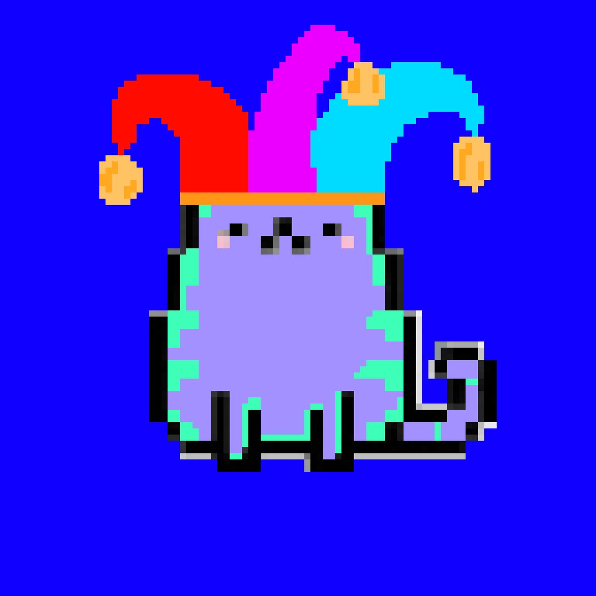 NFTHUNT3RS's tweet photo. Clown cool cat #NFTs #CAT #CLOWN https://t.co/XPGAb4hzcL