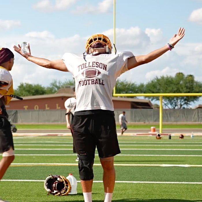 Tolleson football heading into their bye week on a 5 game winning streaking and feeling good! 
Beyond the Gridiron: Episode 5 PREVIEW, coming in two days. 
<a href="/CoachWellbrock/">Rich Wellbrock</a> <a href="/TTownFball/">Tolleson Football</a>