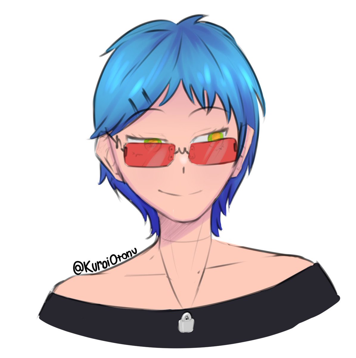 KuroiOtonu's tweet photo. Por si alguna vez se preguntaron como seria @ASH_VTuber con pelo corto, pues así me la imagino xd
#Vtuber #art #DigitalArtist #bluehairedART y no se que mas xd https://t.co/RGUsW64CPD