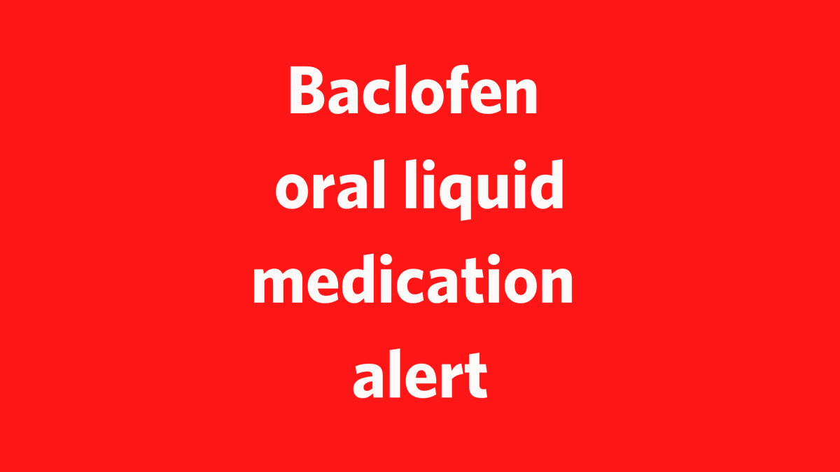 Te Tāhū Hauora Health Quality & Safety Commission (@hqscnz) on Twitter photo Medication alert for pharmacists, prescribers and nurses. The Aotearoa New Zealand standardised batch sheet for baclofen oral suspension will change to a 1 mg/mL concentration from 1 November 2021. The amount of medicine needed may be different. Read more: bit.ly/3B3E6la Medication alert for pharmacists, prescribers and nurses. The Aotearoa New Zealand standardised batch sheet for baclofen oral suspension will change to a 1 mg/mL concentration from 1 November 2021. The amount of medicine needed may be different. Read more: bit.ly/3B3E6la