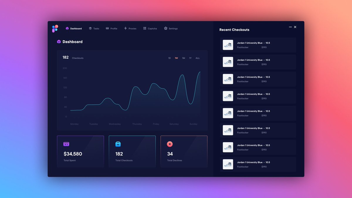 ShadeAIO's tweet photo. Taking you to a new era of sneaker automation - ShadeAIO 🪄 

• An innovative interface at your full control.
• Clear-cut analytics. 
• Ready for all users at the click of a button.

The software that you need. Retweet and tag a friend for a beta license! 🎰 https://t.co/UbfNCOOMDu