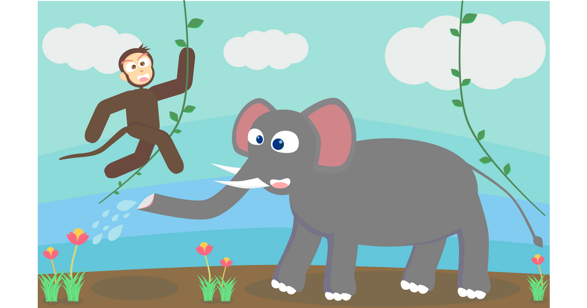 sutanto2010's tweet photo. Latest Vector @VectorStock monkeys and elephants are having fun #VectorStock https://t.co/tMkUEhUtqL https://t.co/KqTrbv8mSr