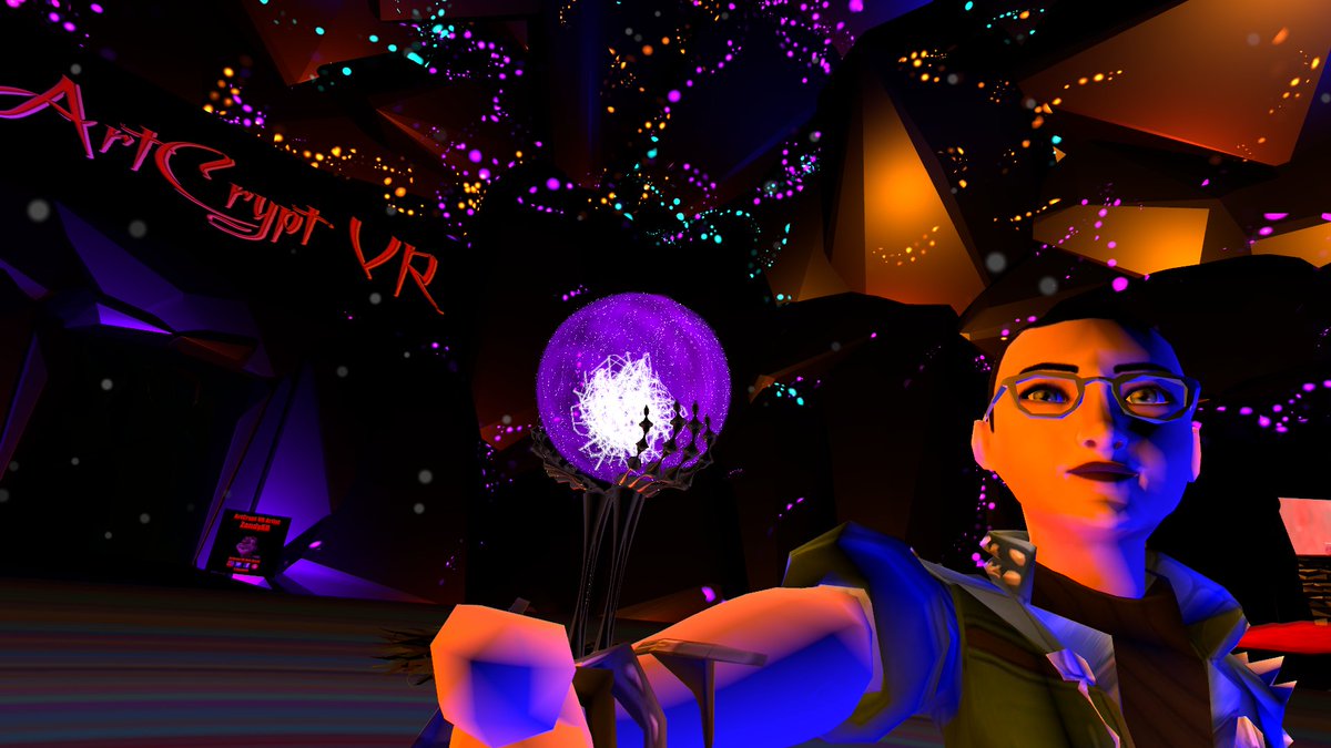 x_rVb_x's tweet photo. Looking for a safe & spooky way to celebrate Halloween this year?
Check out #ArtCryptVR, an immersive art show by @ZandyXR @WillowmoonArt @grrlrighter & @x_rVb_x
4 worlds, heaps of art, & even a little boogie w/ some zombies. DM us for a tour!
#madeinvrchat #VR #VRArt https://t.co/TnnP7S2dHn
