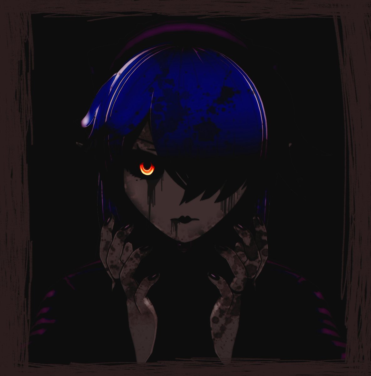 HasForm's tweet photo. A contract signed in the blood,
   Of my fool heart.
      Now void with the blood of yours.
#digitalart #AnimeArt #artistsontwitter #elf #gothicgirl #horror #trauma #breakingpoint #hemademedoit https://t.co/Dxr1NBBstH
