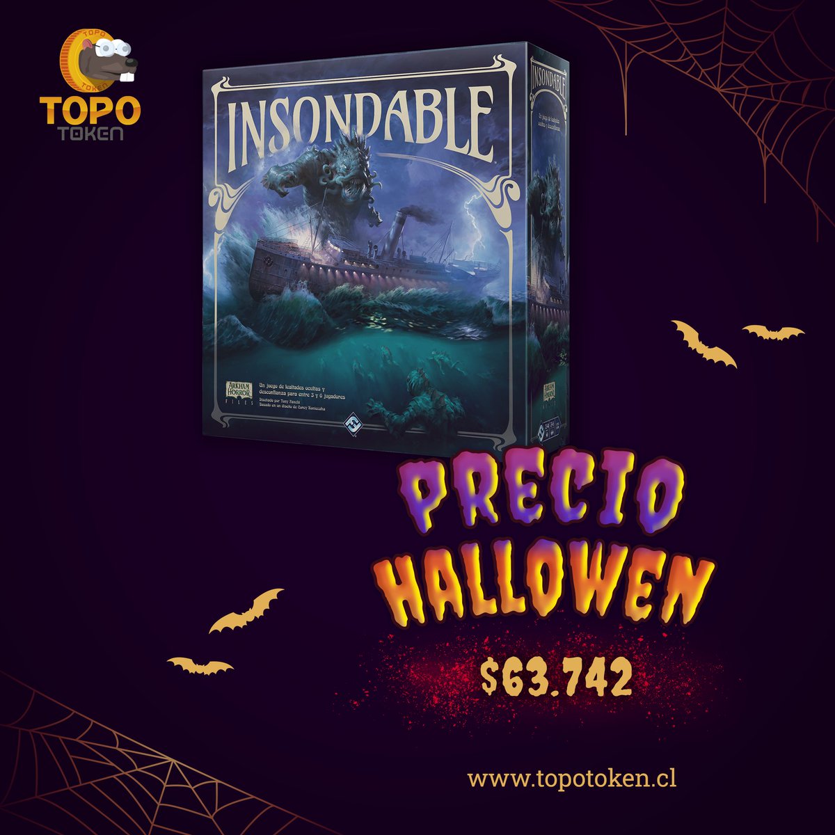 TopoToken's tweet photo. 🎃🎃Ofertas de Halloween!🎃🎃🎃

👻👻👻Ingresa a nuestra página https://t.co/Jr6p8EcFU6 y en la sección Halloween encontrarás todos los descuentos, 10% - 20% de descuento! 👻👻👻

🧛‍♂️🧟Envíos a todo Chile 🕷🕸 y retiro en Tienda 🧛‍♂️🧟‍♀️ https://t.co/etrwFvEdWf