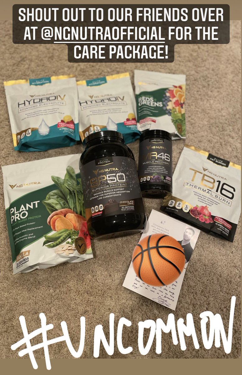 concordiawbb's tweet photo. Shout out to our friends @NGNutra for the care package ‼️

🍃💪💦

#FAMILY #UNCOMMON https://t.co/EwDumg29rX