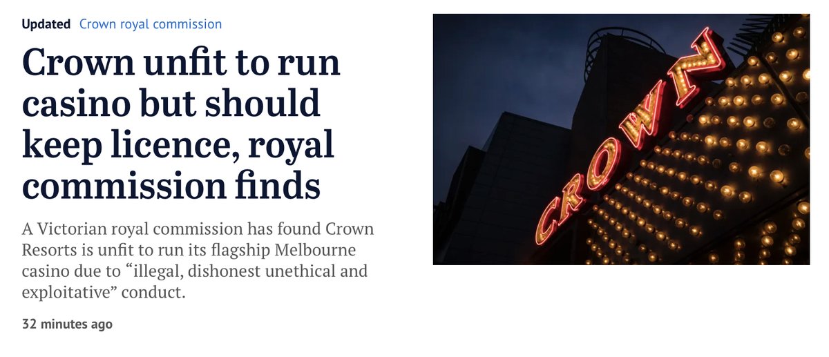 matt_j_lewis's tweet photo. Ummm, isn’t that like saying a drunk is unfit to drive, but should still be allowed to keep their driver’s licence? How does that work? What’s wrong with these people? How hard is it to make a hard and fast final ruling based on the mountain of evidence? #Crown #CrownRC https://t.co/T5jilu16ZH