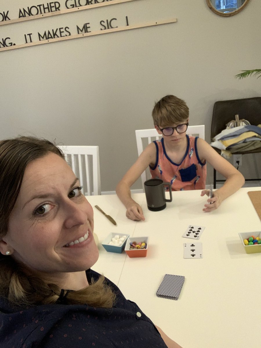 MrsPetersonRCE's tweet photo. You know all those math games I ask you to play at home for practice? We practice too! #multiplicationwar @gamifyteaching #mathisfun @RCESchool @rvsed https://t.co/yO78LowElL