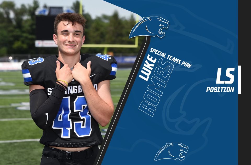 Special Teams Player of the Week vs Miamisburg <a href="/RomesLuke/">Luke Romes</a>