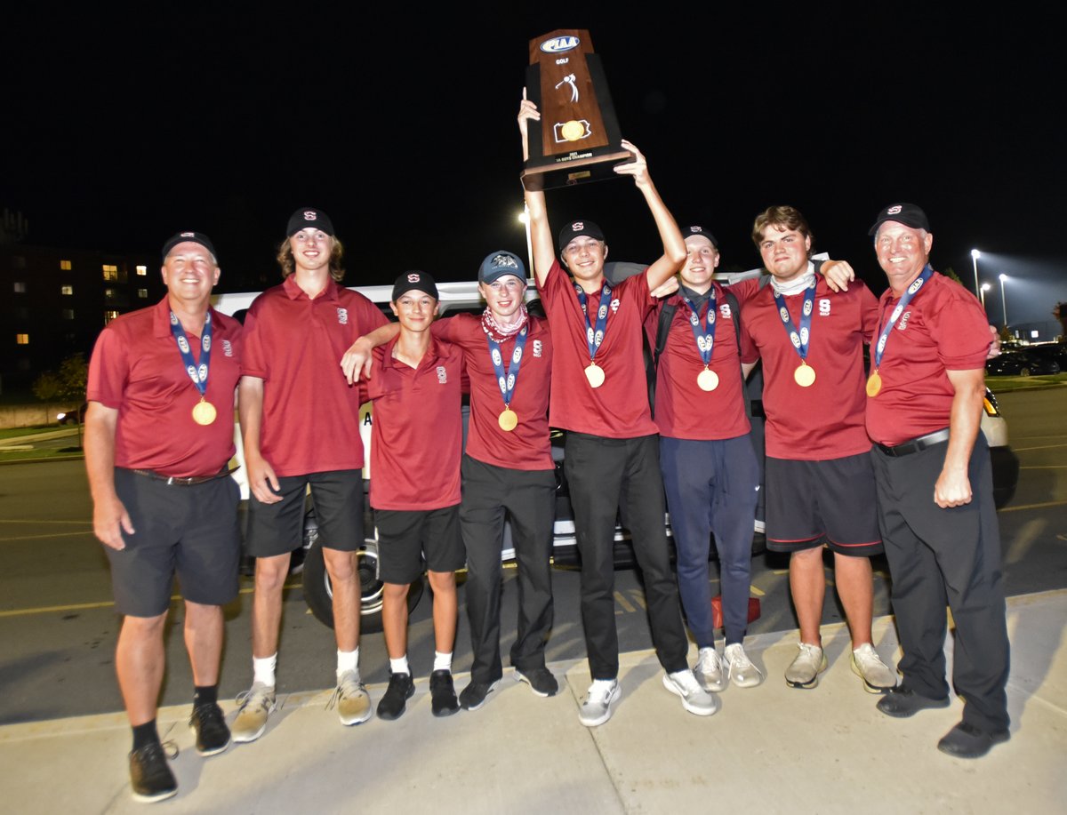 The State High Boys Golf Team won the PIAA State Championship today and arrived back home via police escort! Congratulations to the players and coaches! <a href="/PIAASports/">PIAA</a>