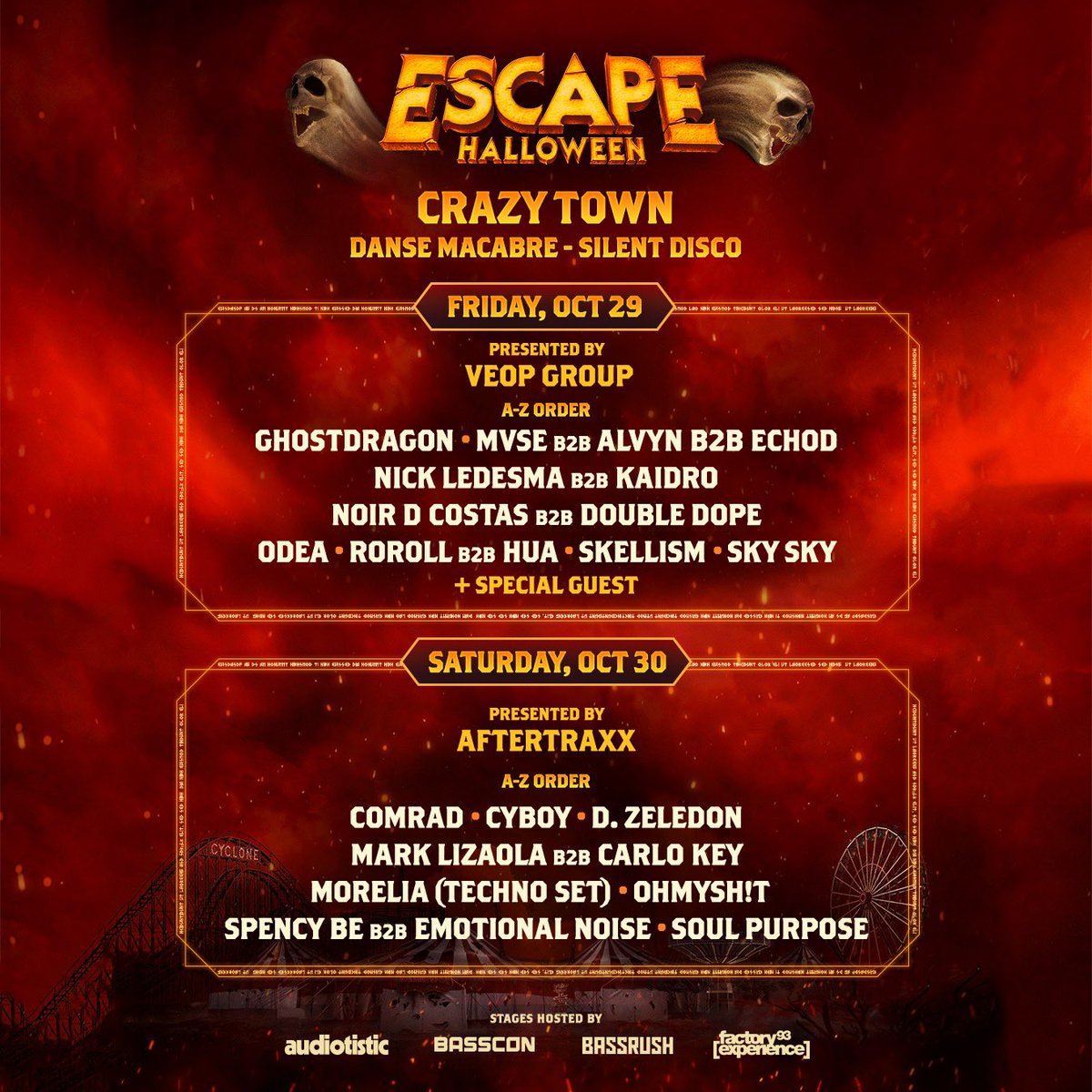 ALVYNOfficial's tweet photo. IM PLAYING MY FIRST INSOMNIAC FESTIVAL AT ESCAPE HALLOWEEN WITH SOME OF MY BEST BUDS @MVSEofficial and @echodmusic !!!! 

Catch us at the Silent disco stage Friday from 12-1am! We'll be playing a heavy melodic set so make sure to come party with us! https://t.co/MLsSLBMpYa