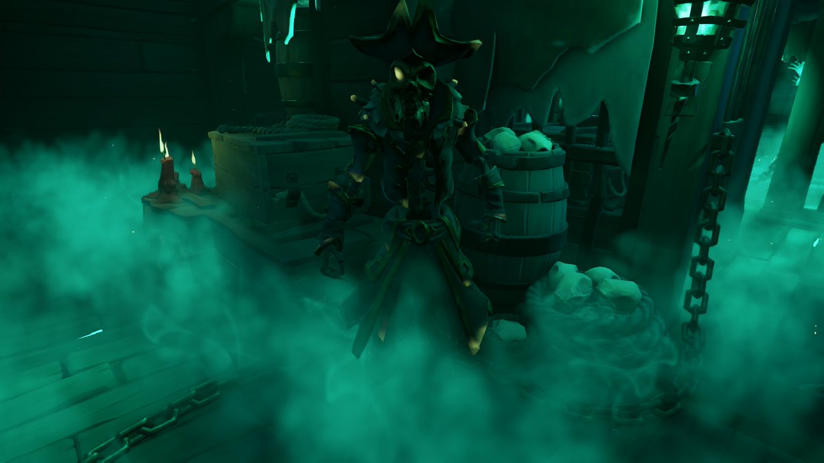 Mad_Ecra's tweet photo. #SoTShot #SeaOfThieves @SeaOfThieves 
spooky times on the ferry of the damned https://t.co/Dtp5PTadW7