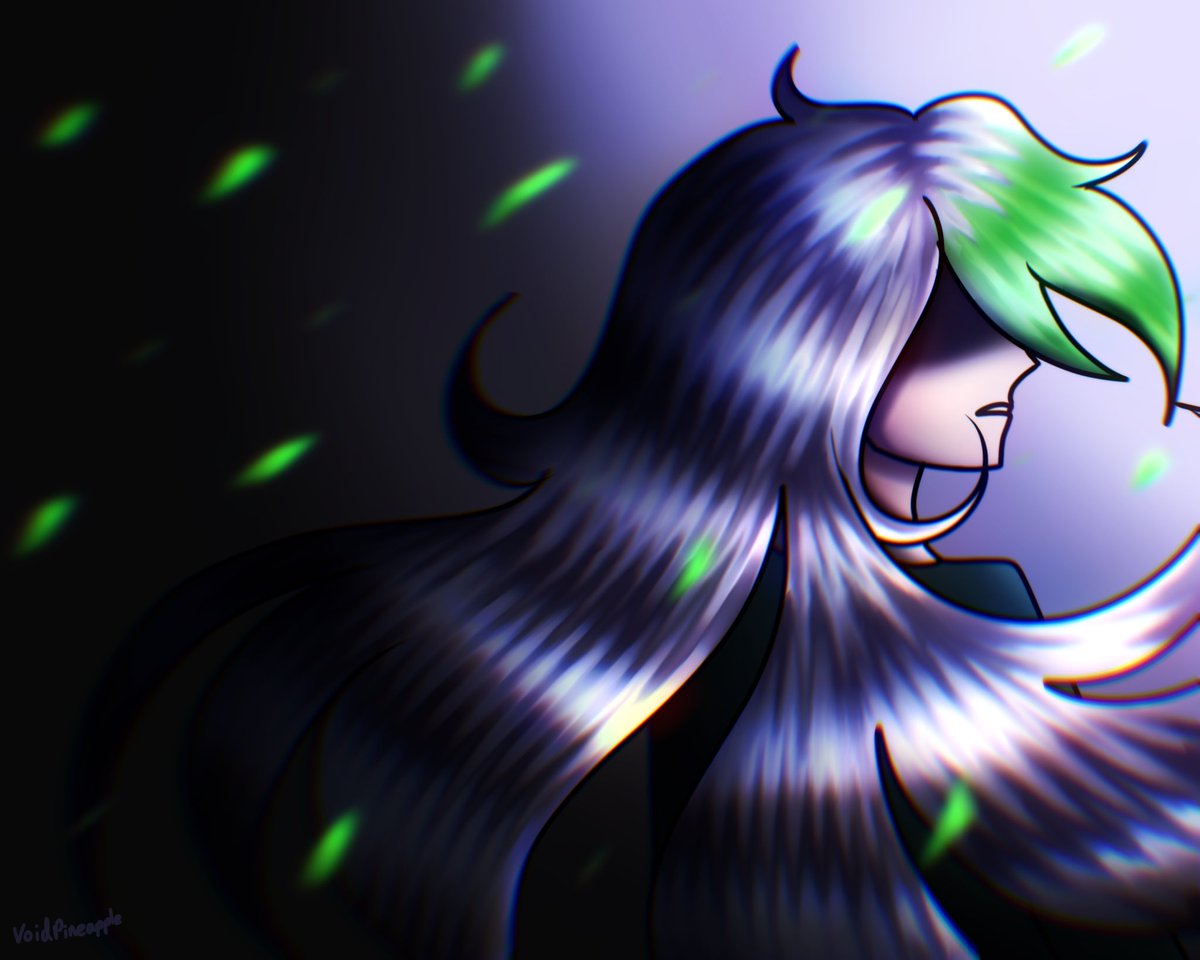 VoidPineapple's tweet photo. #pmtoktober day 25: green streamer https://t.co/SnarNTq2h8