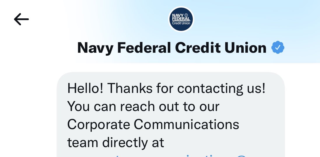 Hi, <a href="/NavyFederal/">Navy Federal Credit Union</a> 🤜🙌🤛