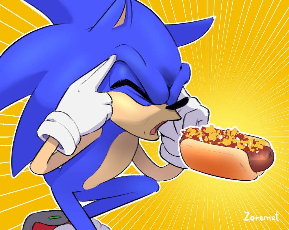 _zoremet_'s tweet image. Idea tonta que tuve al despertar y apenas pude dibujar :D 

Espero estén teniendo un bonito inicio de semana ♥

#SonicTheHedgehog #Chilidog